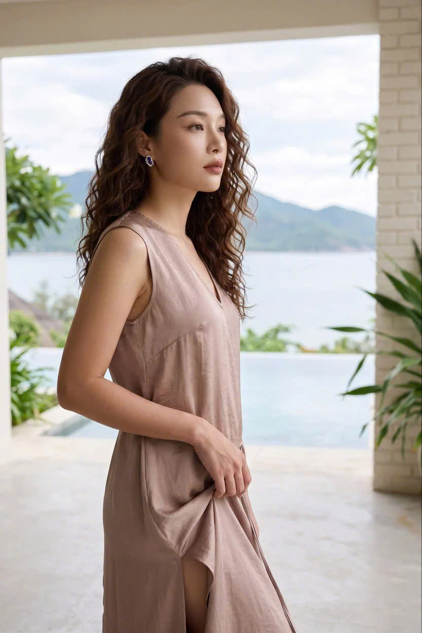 Đầm Maxi Dáng Suông Tencel Ánh Tức Dre202 Thời trang Hity