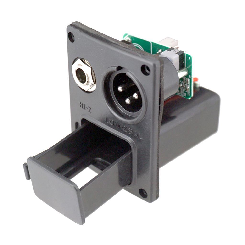 2X 9V Bass Guitar Equalizer Box Case Holder for Guitar Bass Pickup