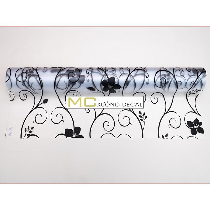 Đề can Dán Kính Hoa Dây T004 Khổ 90x100cm làm mờ kính chống nhìn