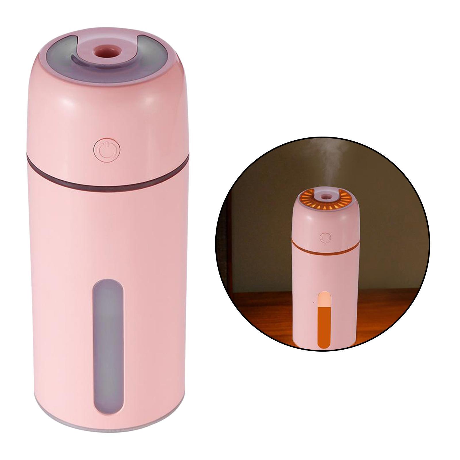 Electric Air Diffuser USB Humidifier LED Night Light Up Home Purifier Pink