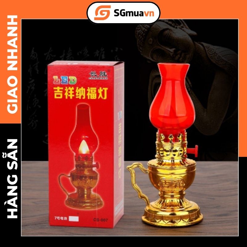 1 Đèn thờ vĩnh cửu dùng pin trang trí bàn thờ gian tiên