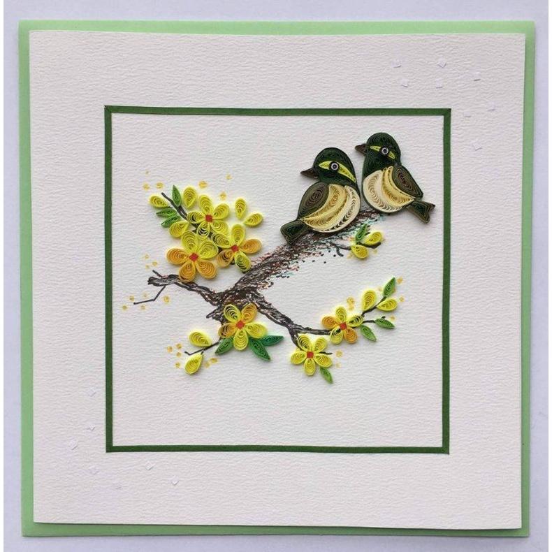 THIỆP QUILLING/GIẤY XOẮN/ THIỆP TẾT HANDMADE
