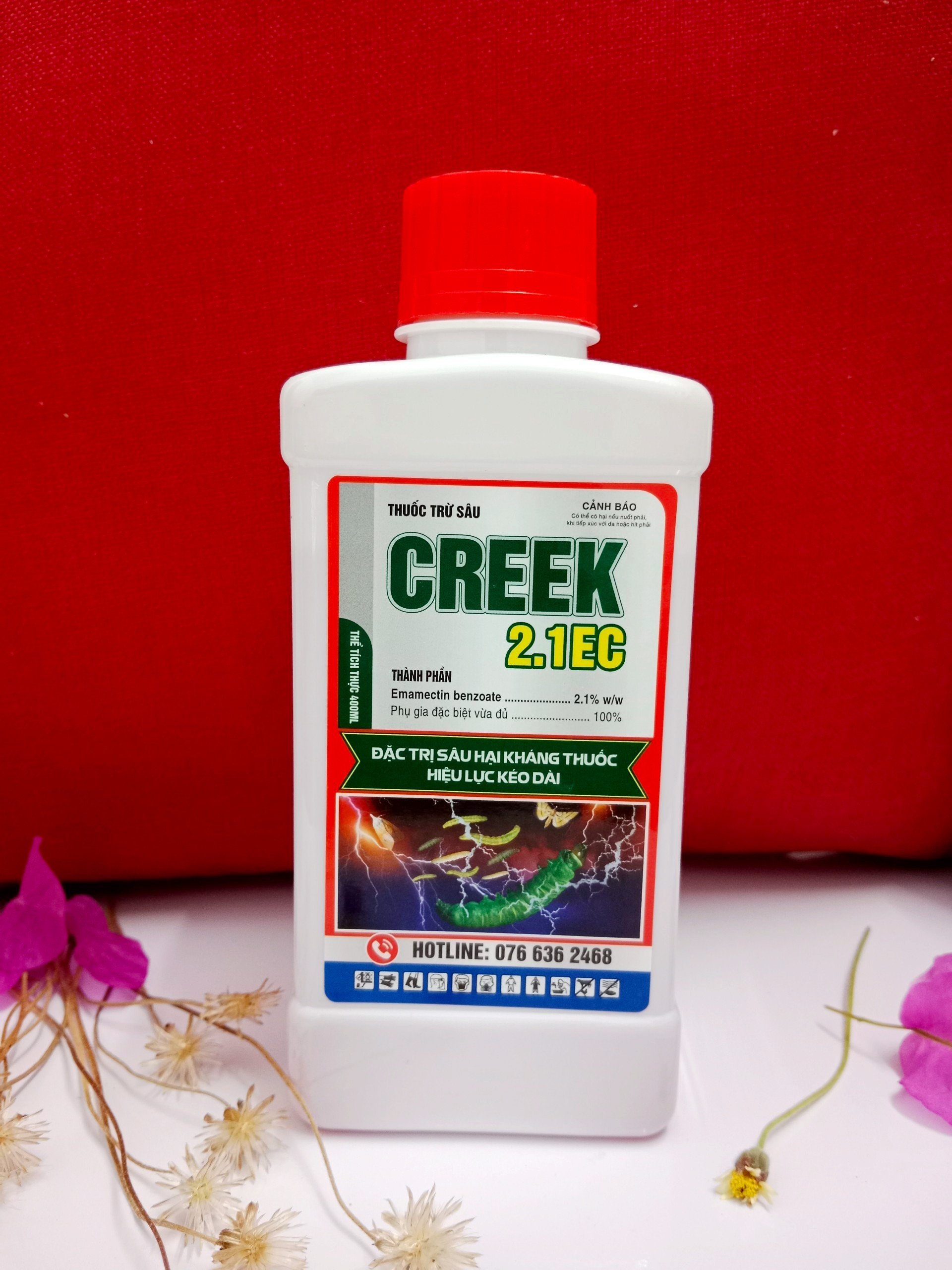 THUỐC TRỪ SÂU SINH HỌC CREEK 2.1EC, PHÒNG TRỪU SÂU CUỐN LÁ, BỌ TRĨ, NHỆN ĐỎ,...