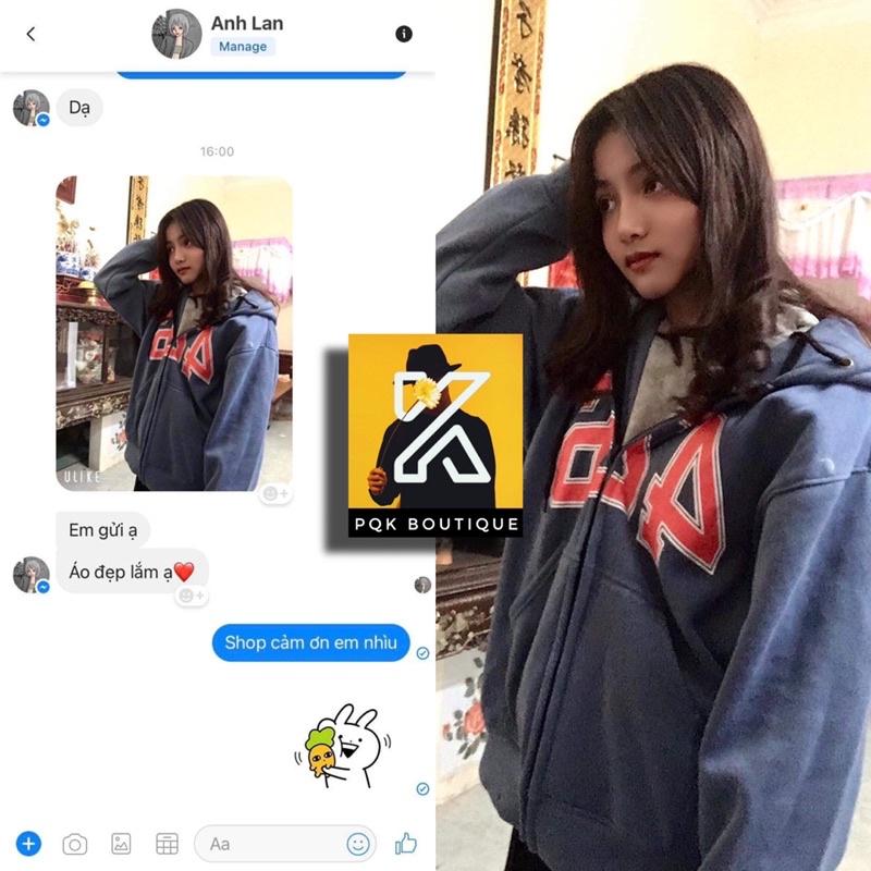 Áo Khoác Nỉ Zip Kéo Dáng To 426
