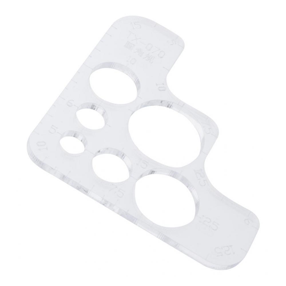 Clear Acrylic Leather Craft DIY Wallet &  Pattern Template Tools