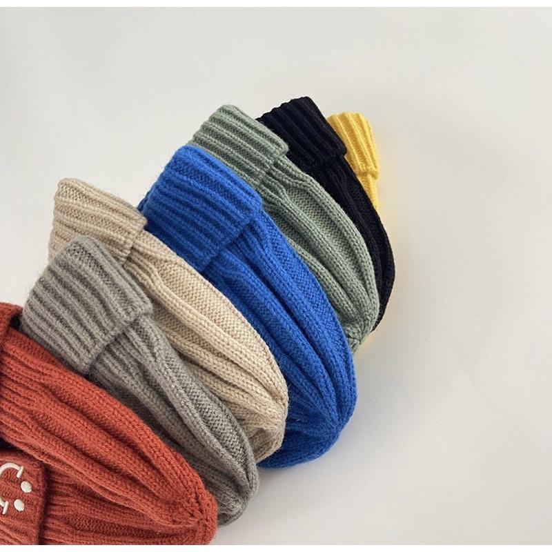 Mũ Len Mặt Cười Cho Bé 06