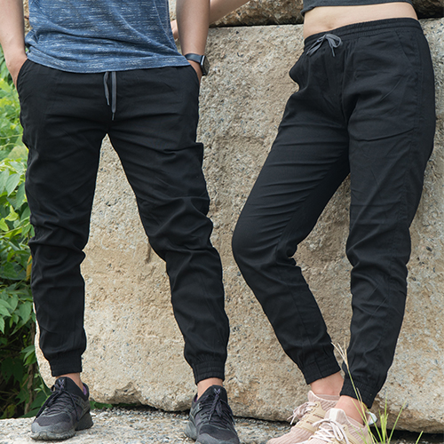 Quần jogger kaki couple VNXK năng động - L - Đen