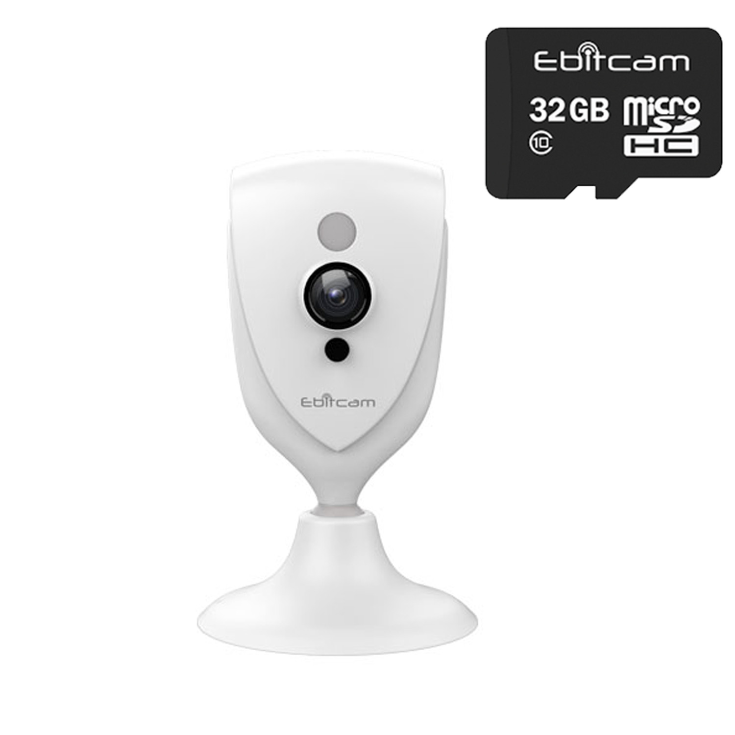 Camera Ip Wifi Ebitcam EBF4 2.0MPx Full HD 1080P + Thẻ Nhớ 32GB - Hàng Chính Hãng