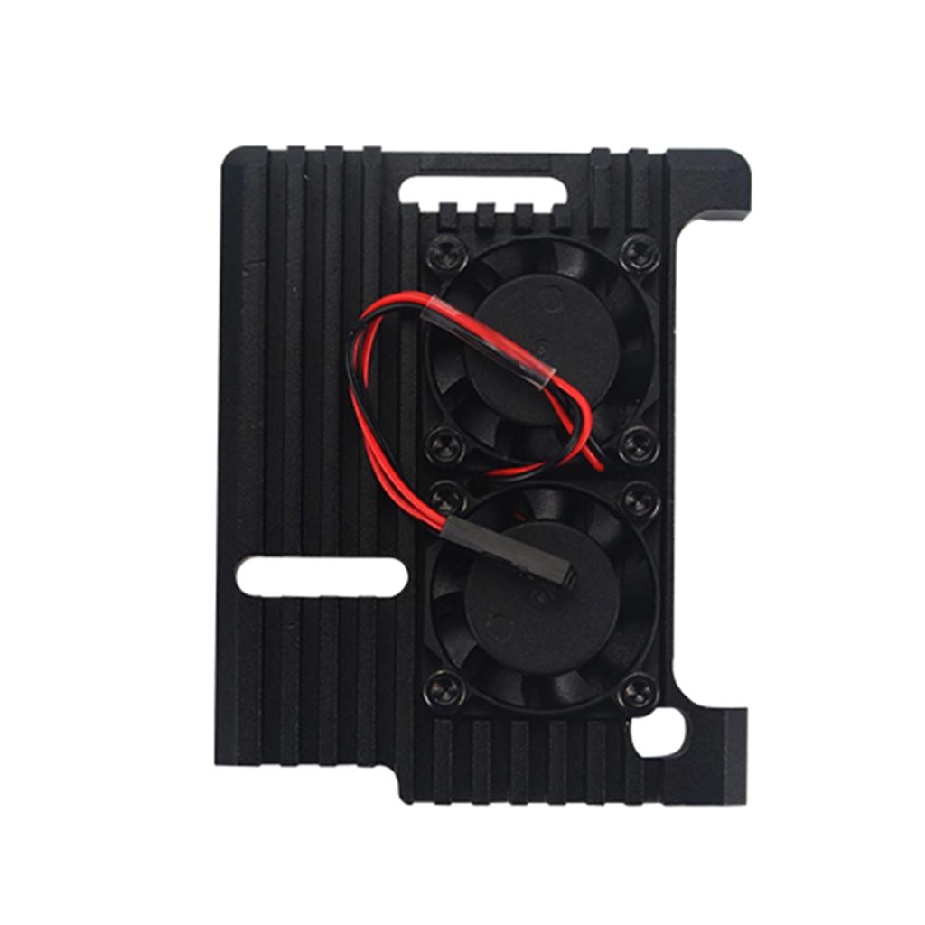 Dual Fan Cooler Fan with Enclosure Case for  3B+/3B/2B+/2B