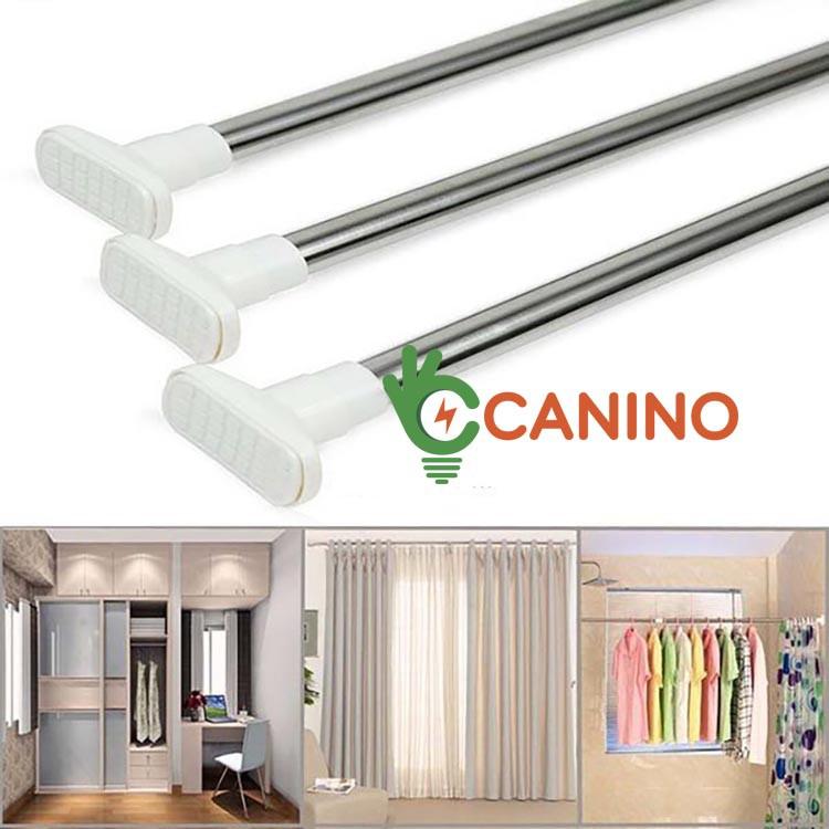 Thanh Treo Rèm Cửa / Tắm INOX đa năng cao cấp - Không Cần Khoan Tường
