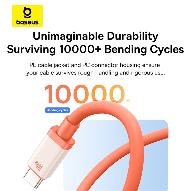 Cáp Sạc Nhanh Baseus 0℃ Series Fast Charging Data Cable Type-C to Type-C 100W - Hàng chính hãng