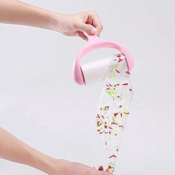 Cây Lăn Bụi Quần Áo, Lông Chó Mèo Tặng Kèm 2 Cuộn Lăn Siêu Tiện Lợi