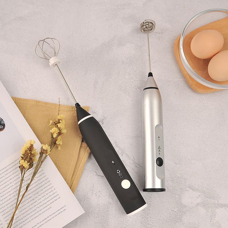 Sạc Điện Mini Trứng Be Tốc Độ Thứ Ba Bánh Răng Sữa Sữa Rửa Mặt Foamer Kem Frother Uống Đánh Nấu Cà Phê Pha Máy