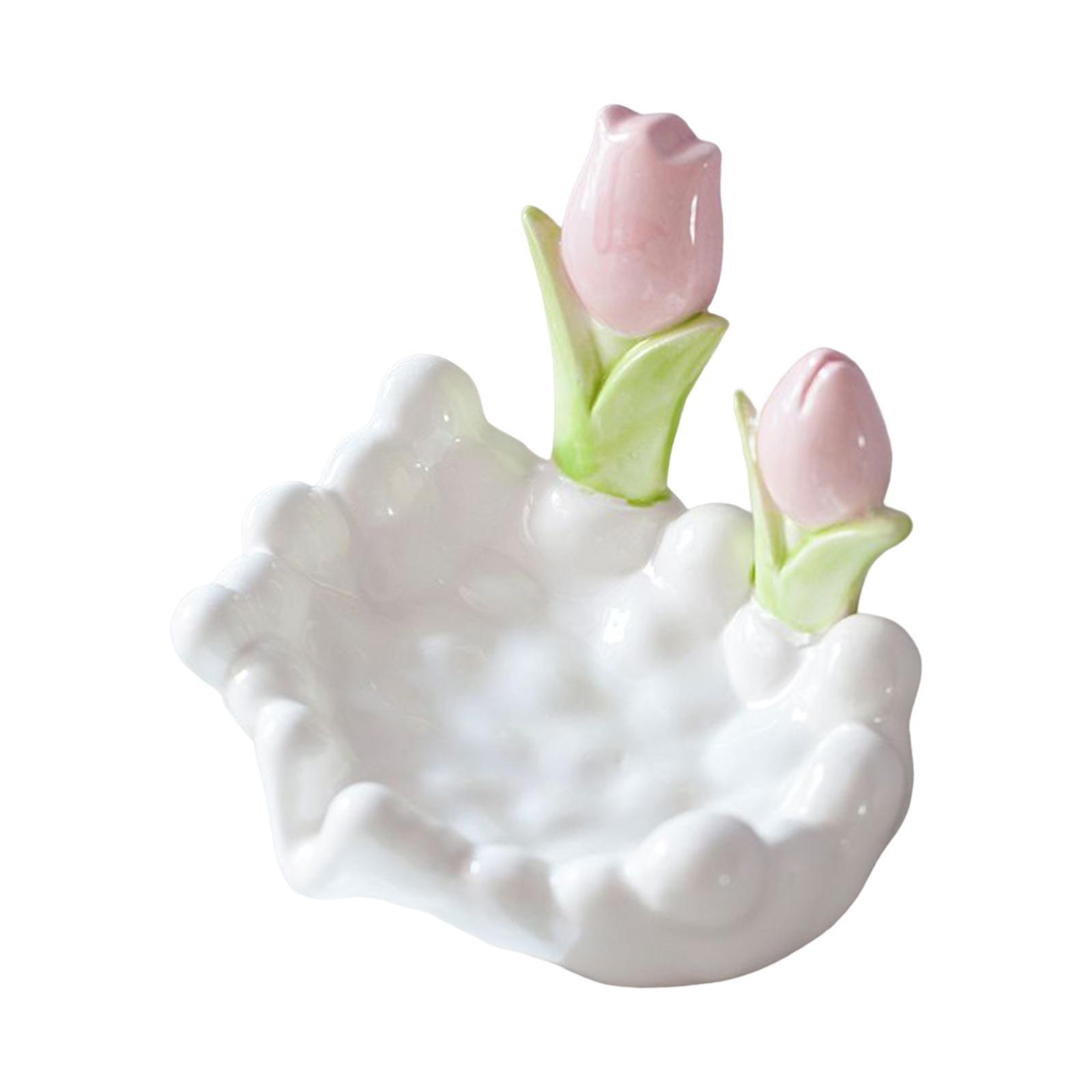 Soap Container Box Bathroom Punch Free Smooth Cartoon Flower Shape Soap Dish