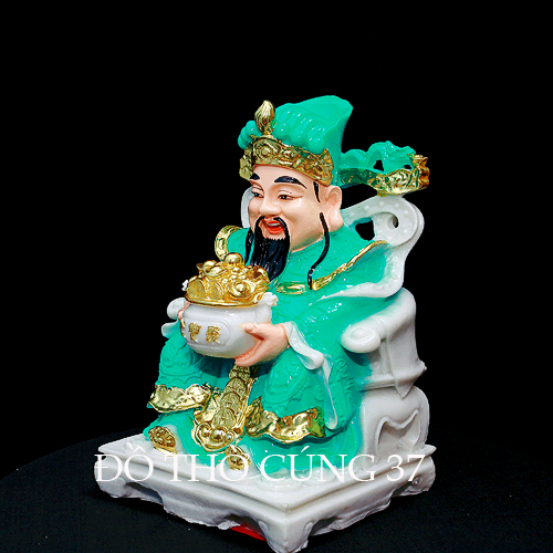 TƯỢNG THẦN TIỀN MÀU XANH NGỌC ĐẬM