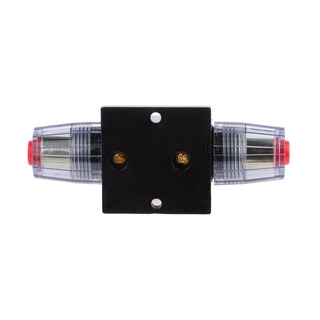 2x  Circuit Breaker Stereo Audio Car Fuse Holder DC12V-24V 60A & 20A