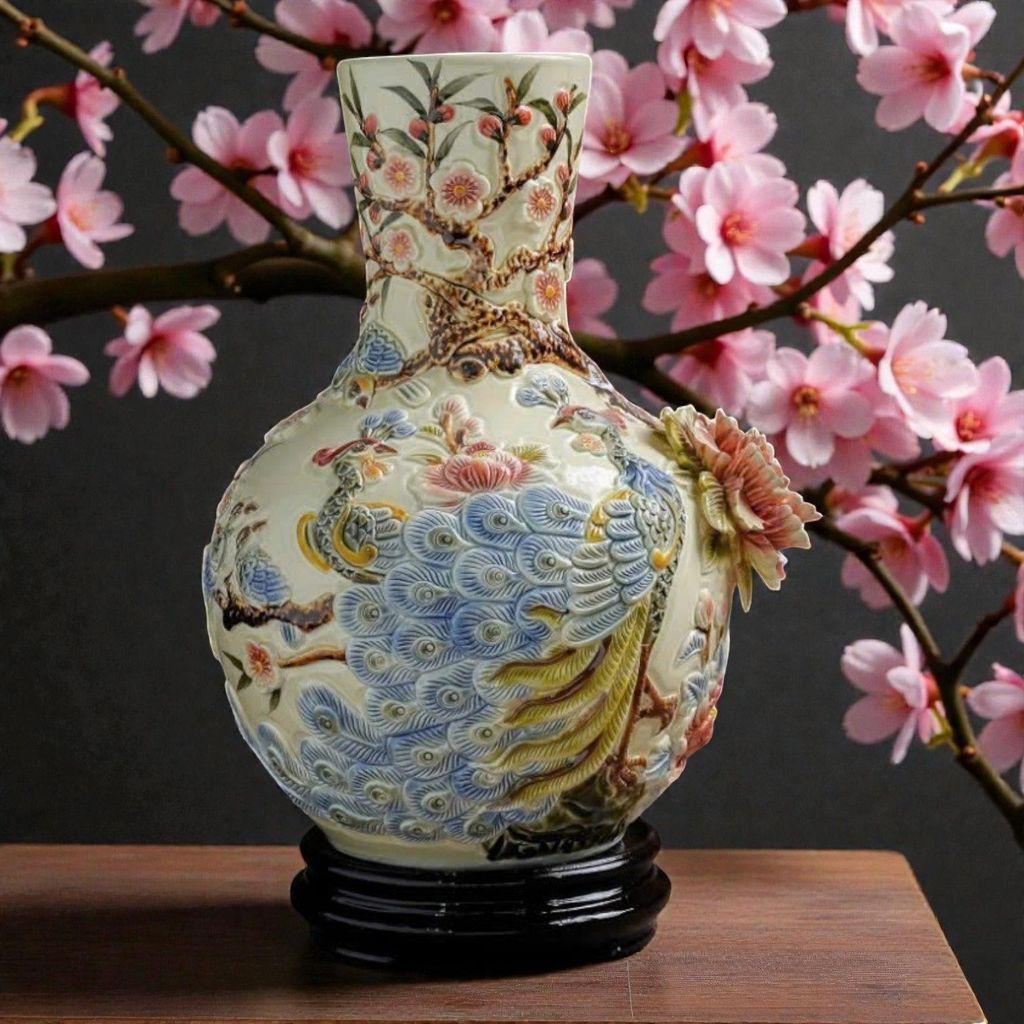 Bình hút lộc dáng tỏi RỒNG VIỆT - Gốm sứ Bát Tràng mang lại may mắn, xua đuổi khí xấu