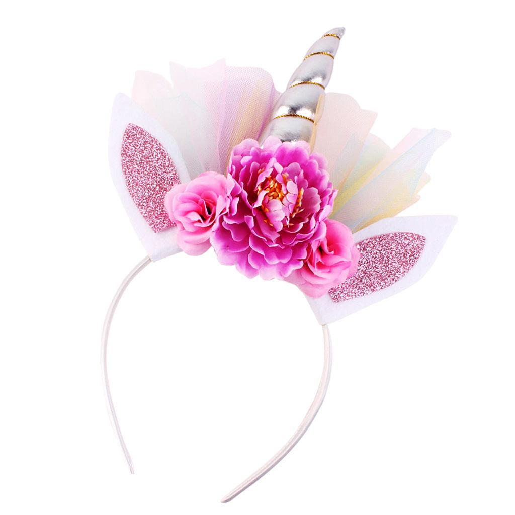 Unicorn Kids Girls Hair Hoop Hair Clips Party Hair Accessories