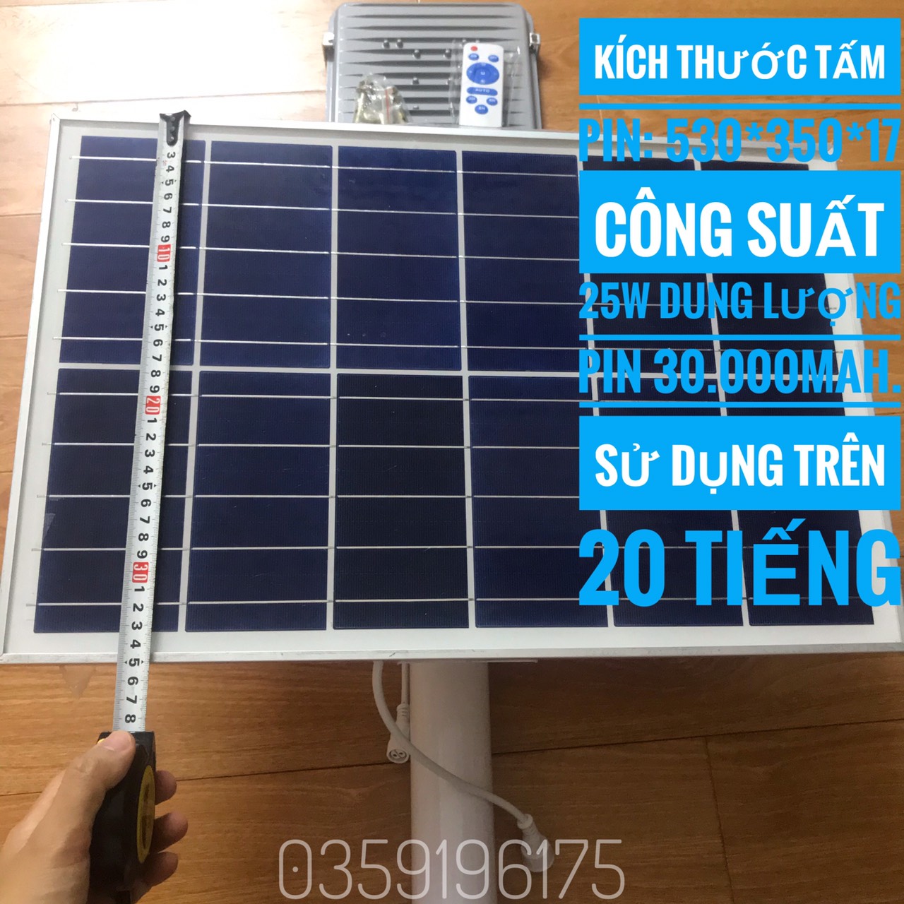 Đèn Đường Năng Lượng Mặt Trời Tấm PIN Rời 50w/100w/200w/300w