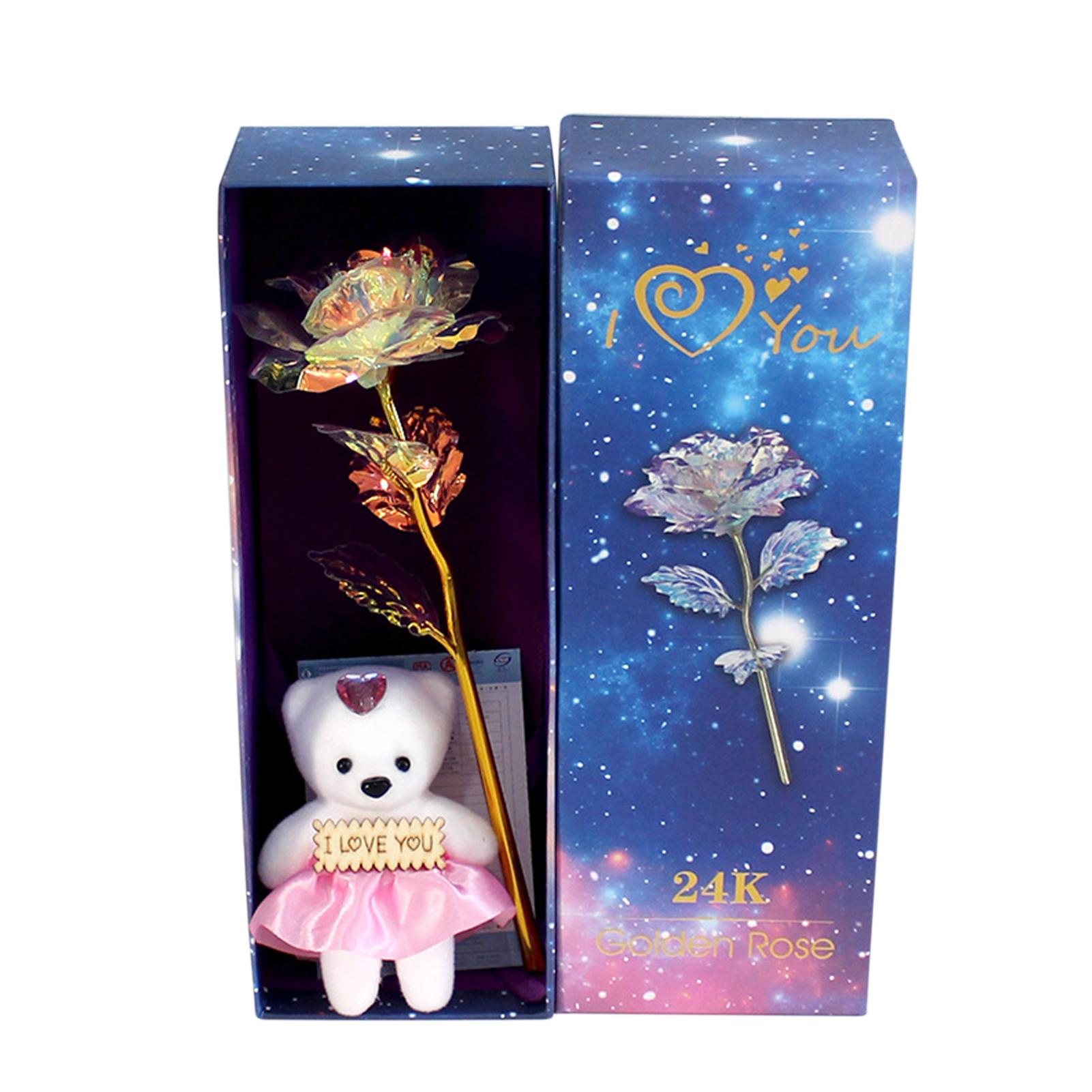 Hoa hồng nhân tạo màu sắc óng ánh thiết kế độc đáo