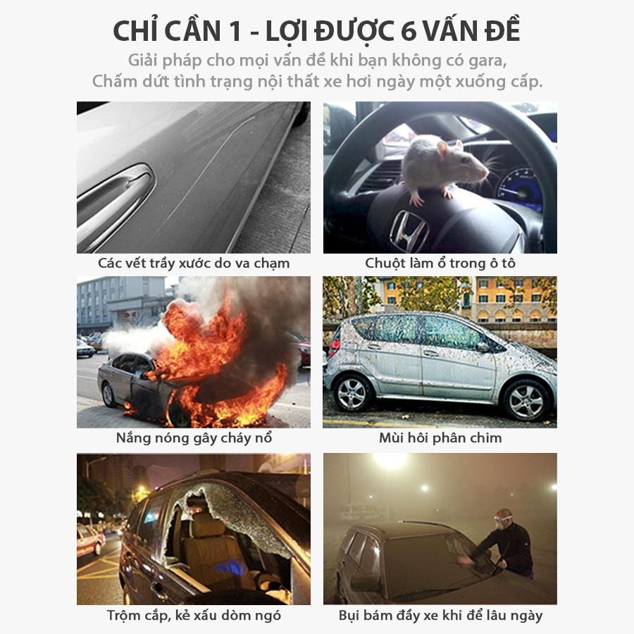 Bạt Phủ Ô Tô OUFU 4 Chỗ Size L Nhập Khẩu Chính Hãng