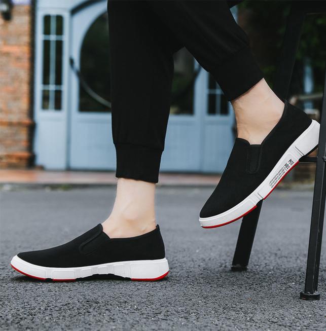 Giày Lười Slip-On Nam 3Fashion Shop Vải Mềm Êm Thiết Kế Nam Tính - 3156