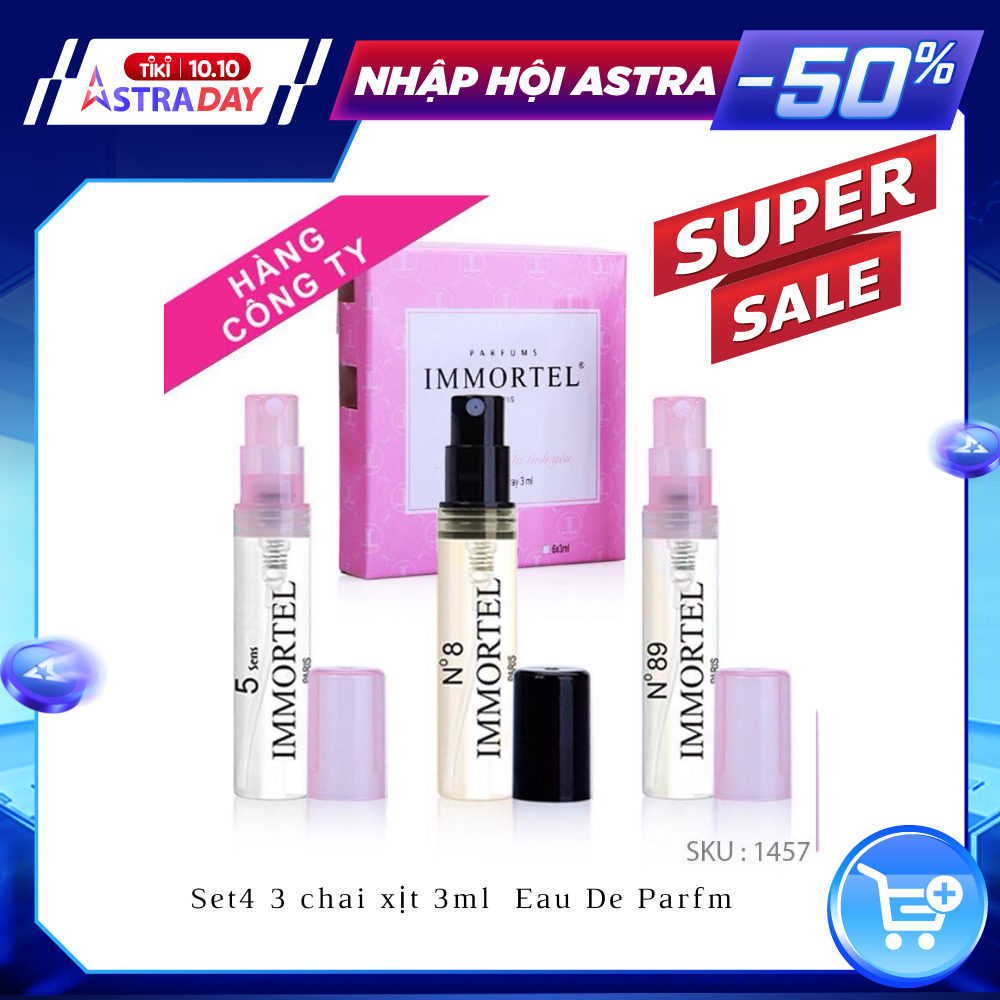 Hộp Set4 _ 3 chai xịt 3ml : ( No89 +5SENS+No8 )