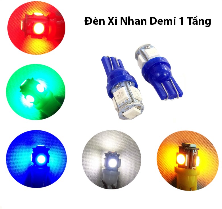 Đèn Led xi nhan demi Sương mù, Đồng hồ, Led biển số 1 tầng cho xe máy (1 cặp)