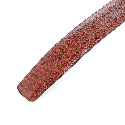 Thắt lưng nam da đà điểu Huy Hoàng 3,5P màu đen, nâu đất, vàng bò, nâu đỏ HC4401-02-03-04