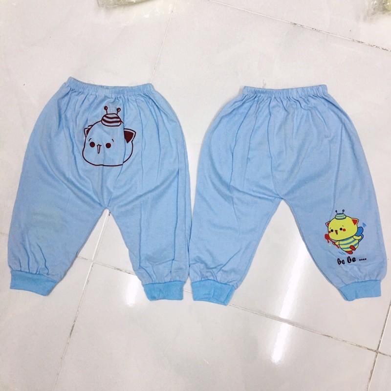 Quần chục dài in mông mặc tả bo gấu cho bé 100% cotton mềm mịn