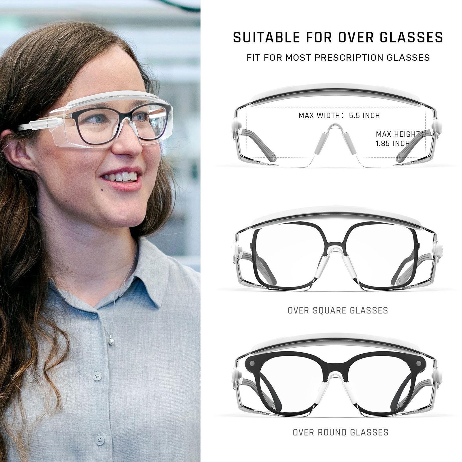 Safety Glasses over Glasses Protective Glasses for Men Women Work