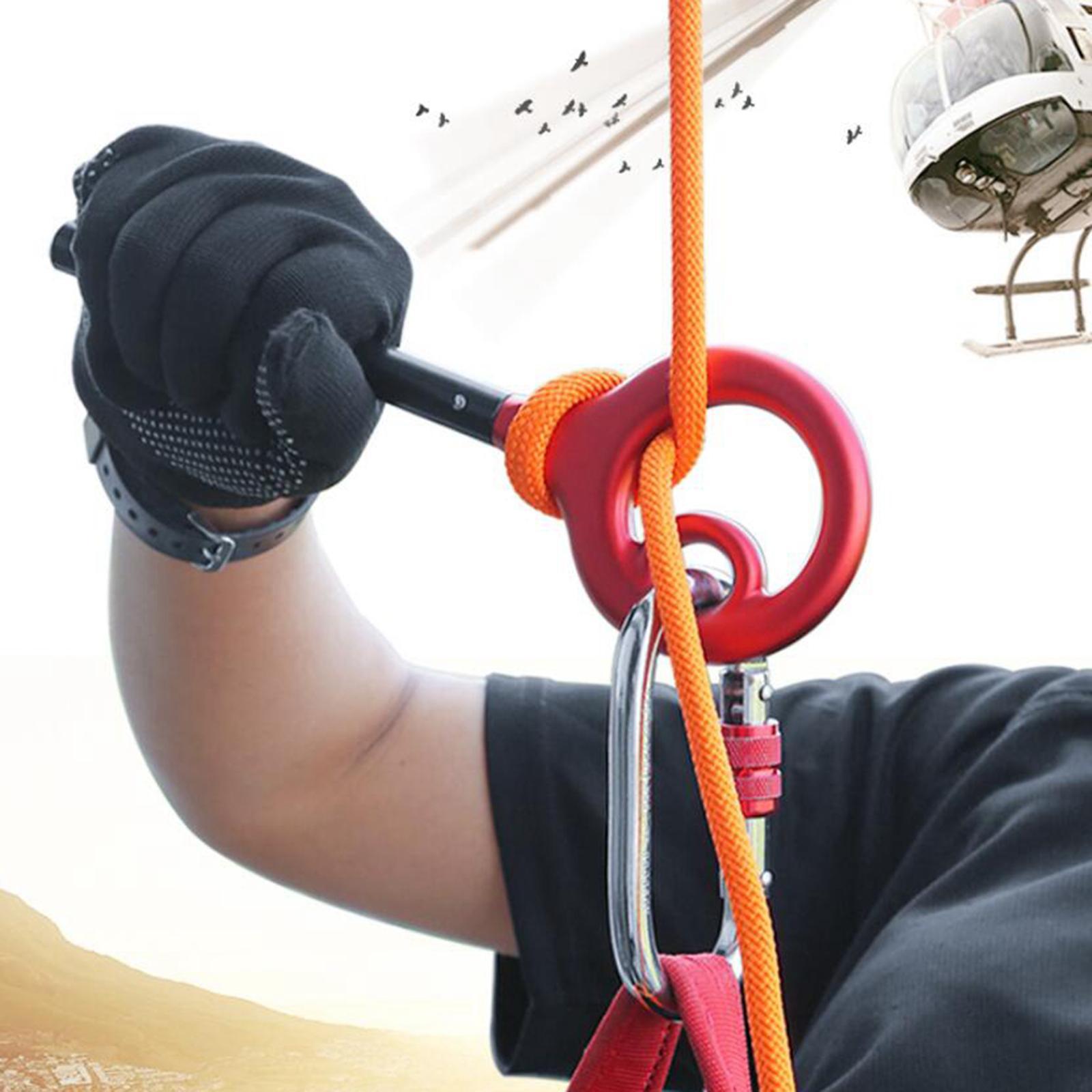Climbing Rope Descender Rappelling Device Stop Rescuing Rappel