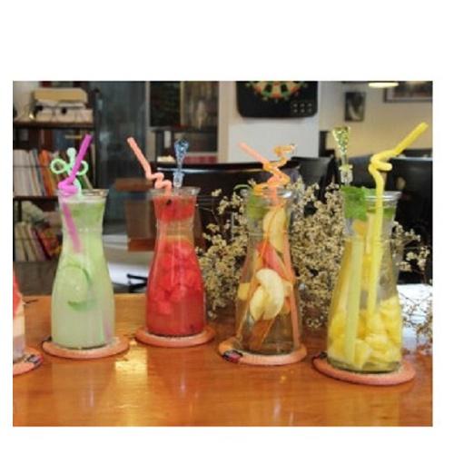 Ly thủy tinh sinh tố 350ml eo cổ