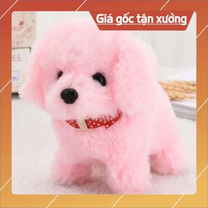 Đồ chơi Chó bông biết đi, biết kêu bibi, biết vẫy đuôi siêu cute giúp bé thân gần gũi với con vật