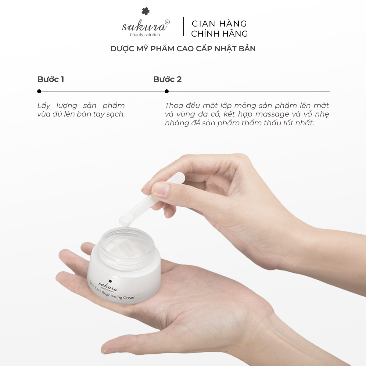 Kem Dưỡng Trắng Sakura Spots Care Brightening Cream (45g)