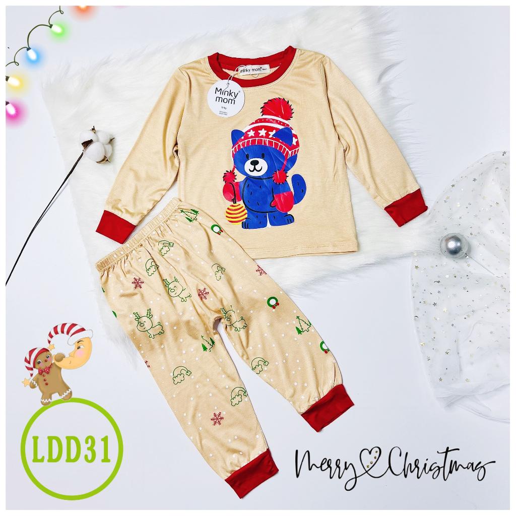 Bộ Dài Tay Cho Bé LDD31 Đồ Bộ Thun Lạnh Cao Cấp Mềm Mịn Thoáng Mát Hàng Chuẩn Loại 1 MINKY MOM Dễ Chịu, Thoải Mái Cho Bé