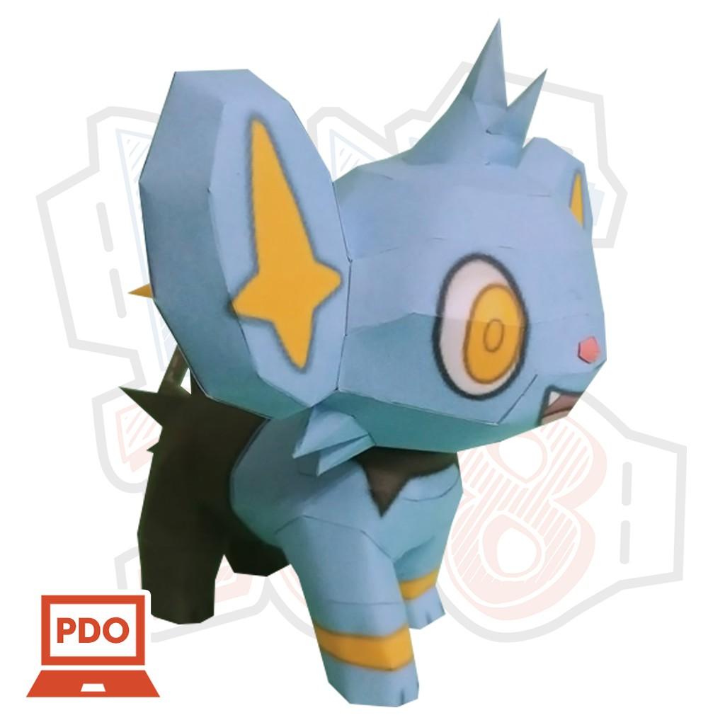 Mô hình giấy Pokemon Shinx - In mực dầu - Giấy ảnh A4 160gsm