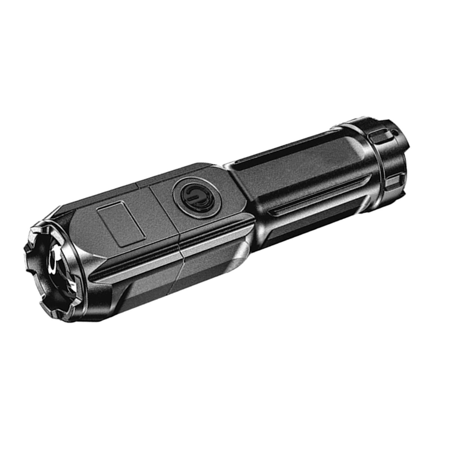 Mini Flashlight Rechargeable Telescopic Lighting Camping Bright USB