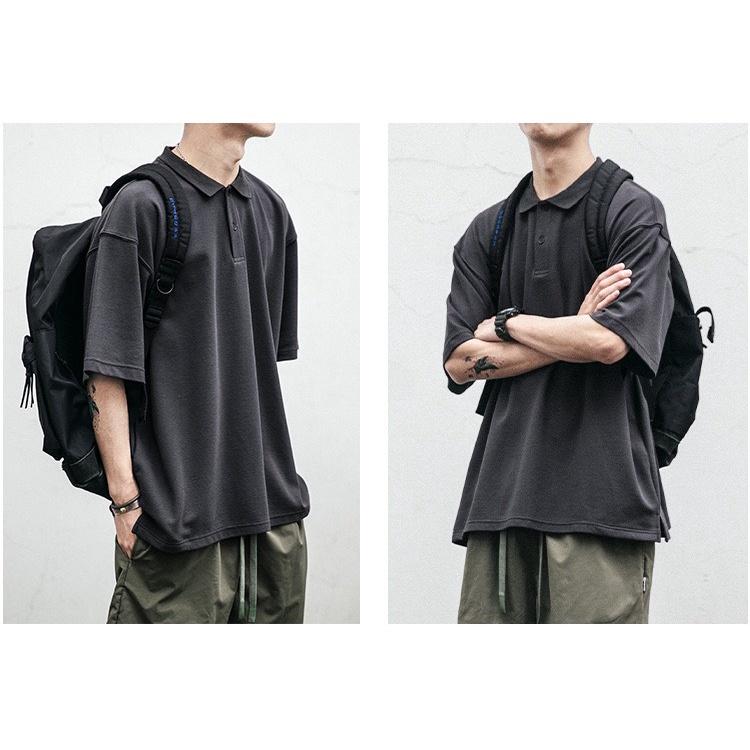 Áo Polo Basic unisex trơn thun nam chất vải cotton cao cấp, ngắn tay cực sang trọng, form rộng unisex, hợp mọi thời đại