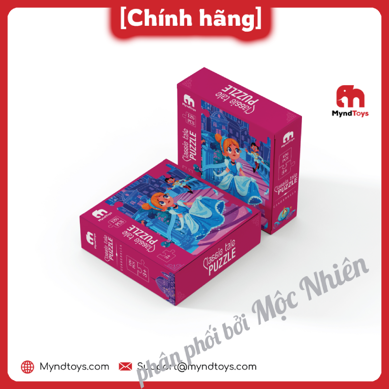 Đồ Chơi Xếp Hình MyndToys Classic Tale Puzzle Cinderella - Cô bé Lọ Lem Dành Cho Bé GáiTrên 4 Tuổi