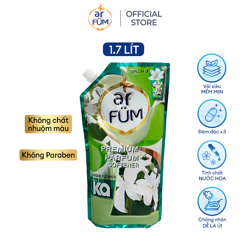 Nước Xả Vải Đậm Đặc ar FÜM Một Lần Xả Hương Nước Hoa Cao Cấp (1.5L-1.7L)