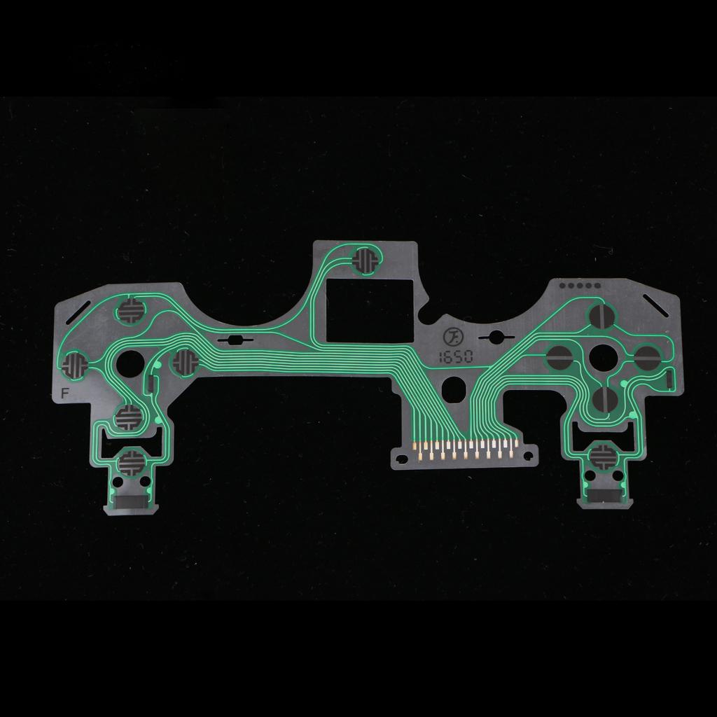 2xConductive Film Keypad Flat Flex Ribbon Cable For Sony PS4 Controllers Green