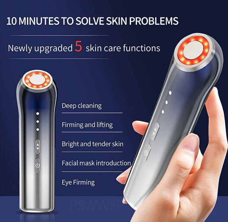Cao cấp - Dụng Cụ Nâng Cơ Mặt, Trẻ Hóa Da Bloom 5 Electrode' Tech