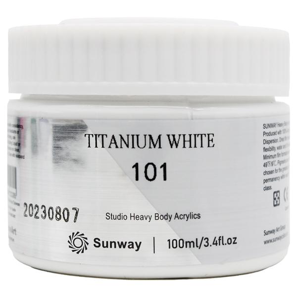 Tuýp Màu Vẽ Acrylic 100 ml - Sunway No.101 - White