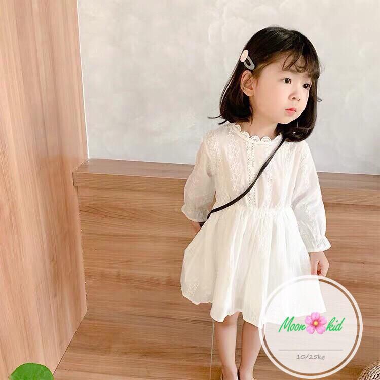 Váy ren trắng cho bé gái 9-21kg