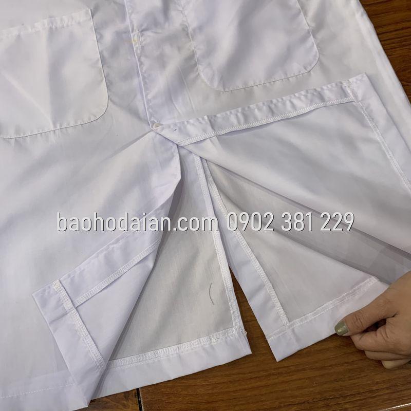 Áo blouse nam nữ dài tay cao cấp (áo blue bác sĩ, dược sĩ, phòng thí nghiệm, thẩm mỹ viện)