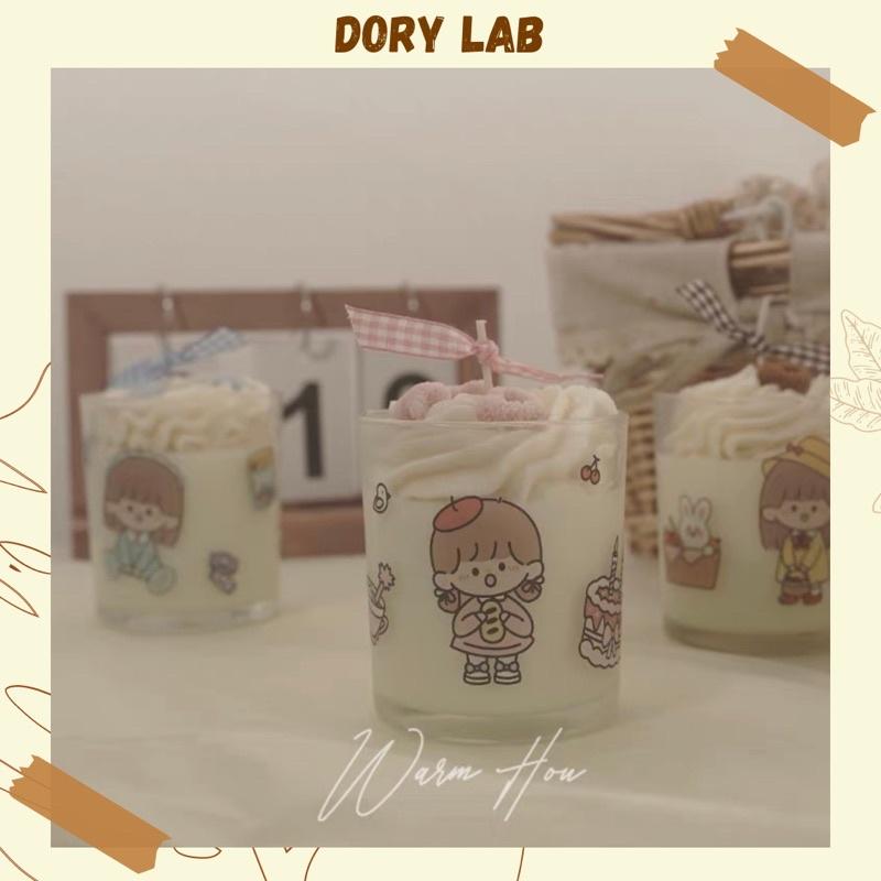 Nến Thơm Ly Phủ Kem Nhiều Mùi Hương Giúp Thư Giãn - Dory Lab