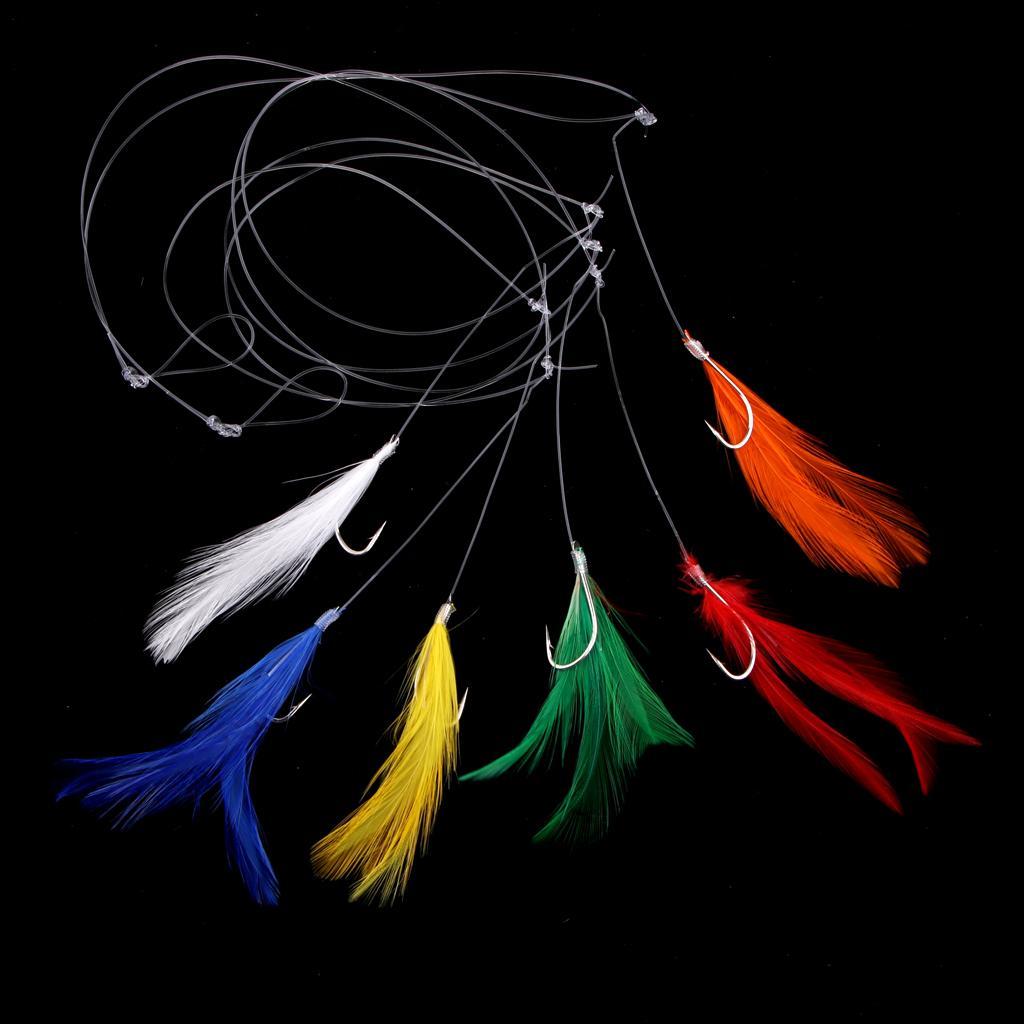 2-5pack Saltwater Sea Fishing Rigs High Carbon Steel Fishing String Hooks