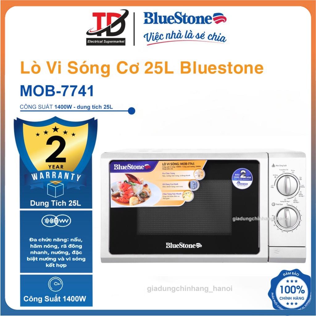 Lò Vi Sóng Có Nướng Bluestone MOB-7741, Dung Tích 25Lit - Công Suất 1400W, Hàng Chính Hãng