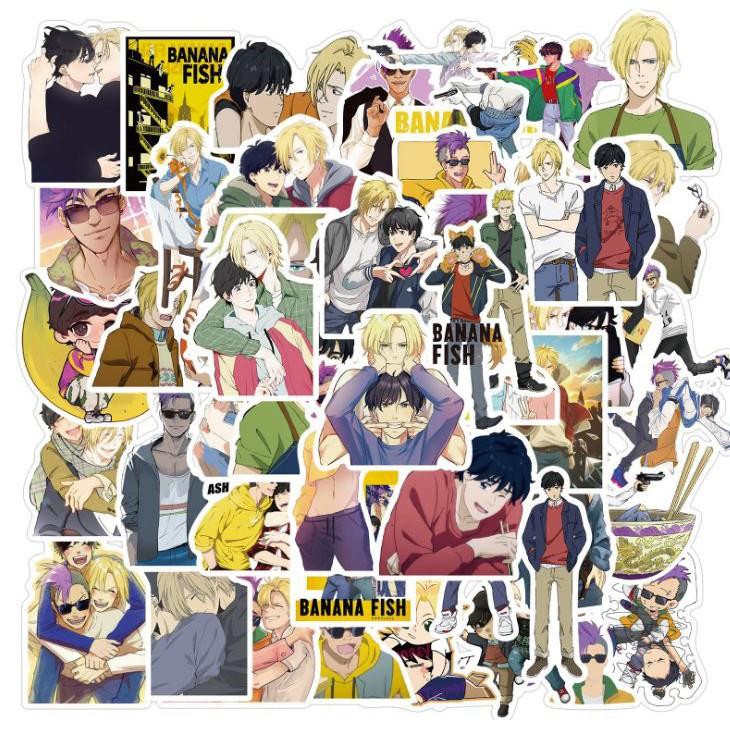 Sticker dán cao cấp Anime Nhật Bản BANANA FISH Cực COOL ms#152